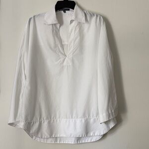 Elliott Lauren 100% Cotton Popover Blouse